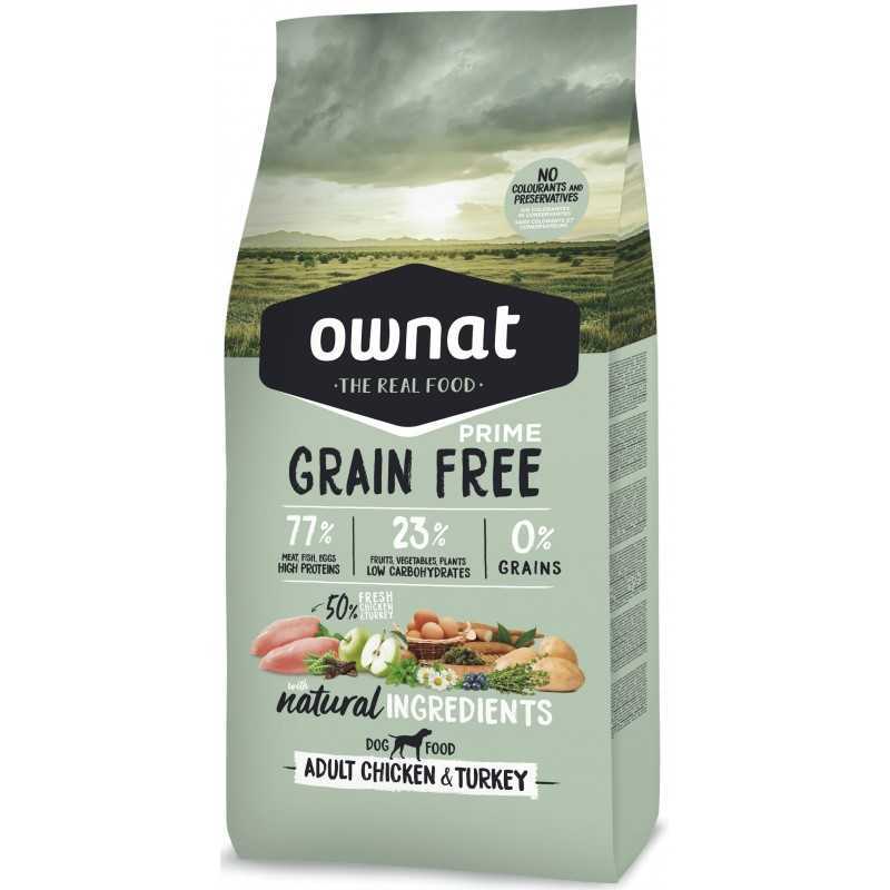 Ownat Grainfree Prime Adult Kylling&Kalkun 12kg