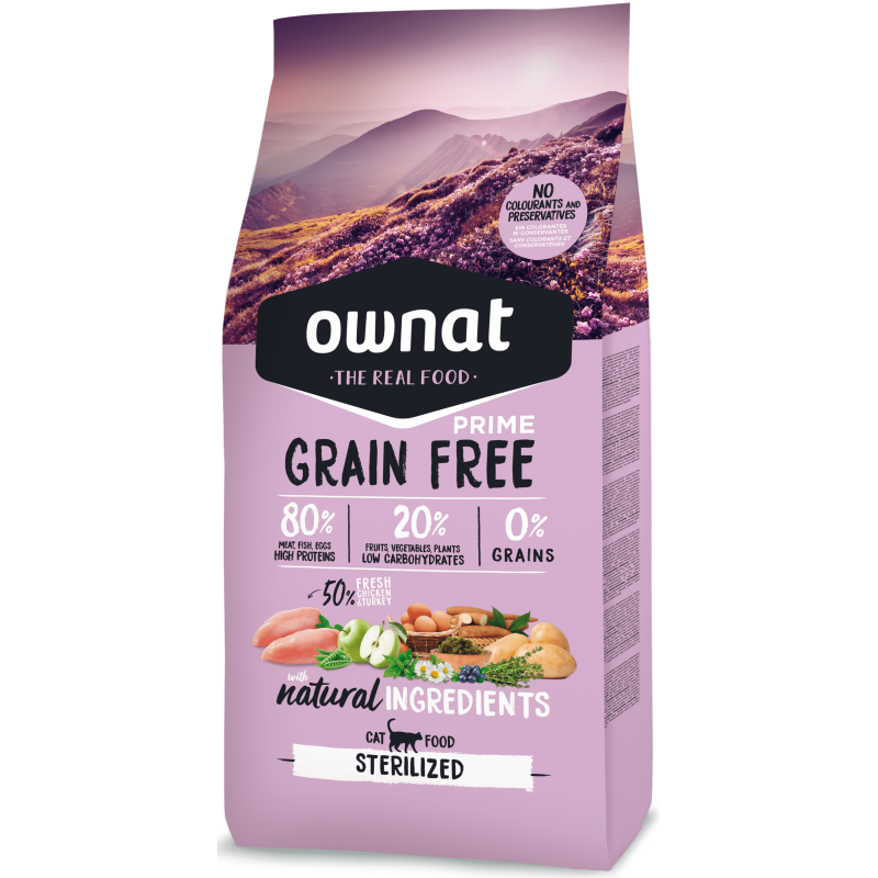 Ownat Grainfree Prime sterilisert katt 3kg