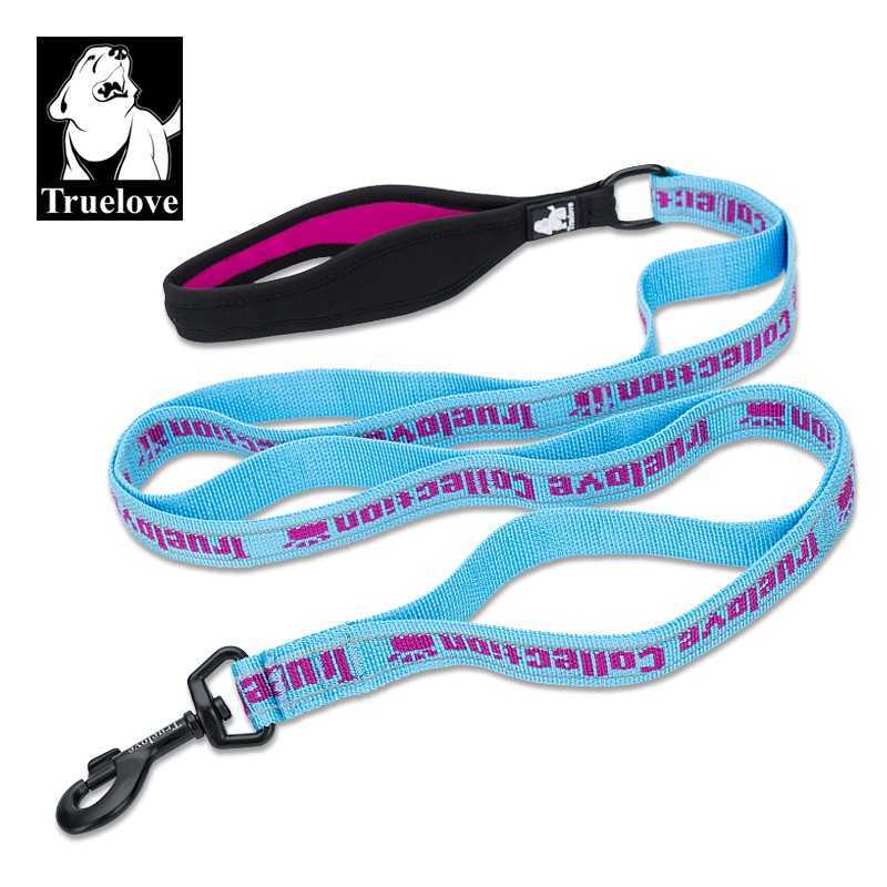 Leiebånd 140cmx1,5cm Neopren Bubblegum blå/rosa