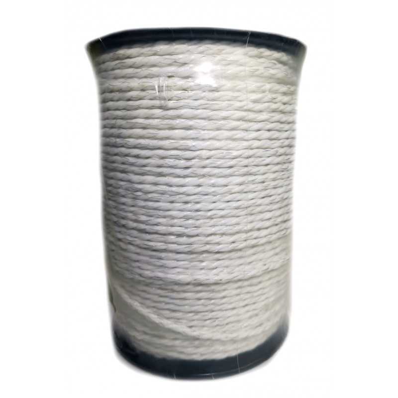 6MM GJERDETAU HVIT 200M