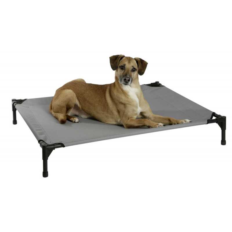 Dog Couch Vacation Top grey, 105x86x75 cm, with awning