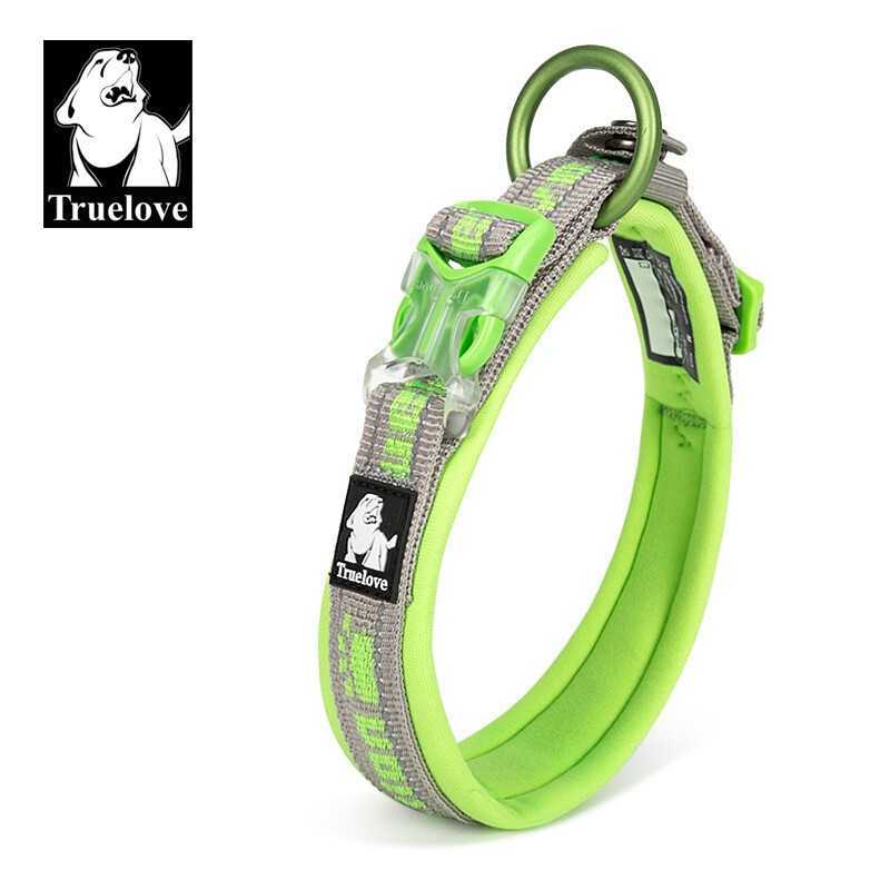 Truelove Halsbånd Gress Grønn/Grå S 35-40cm