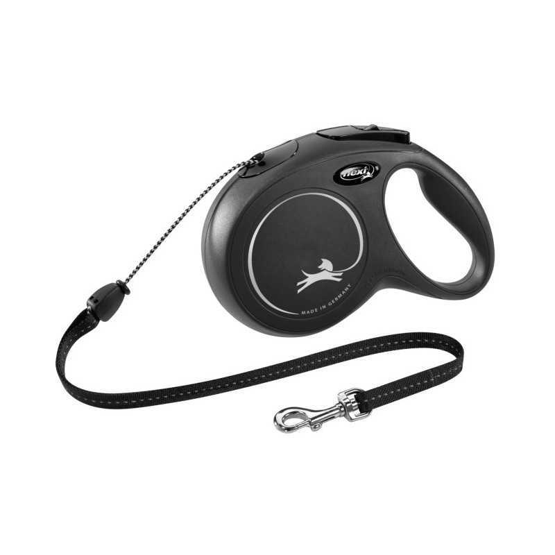 Flexi Classic M - maks 20kg Sort
