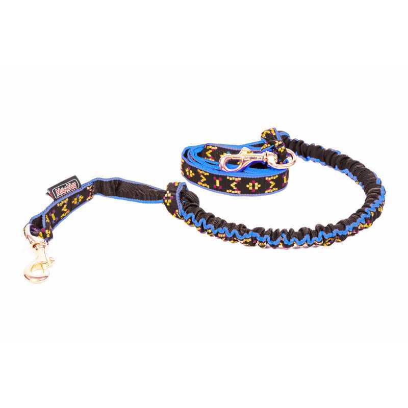 ManMat kjørestrikk SNAP BUNGEE line - wild blue