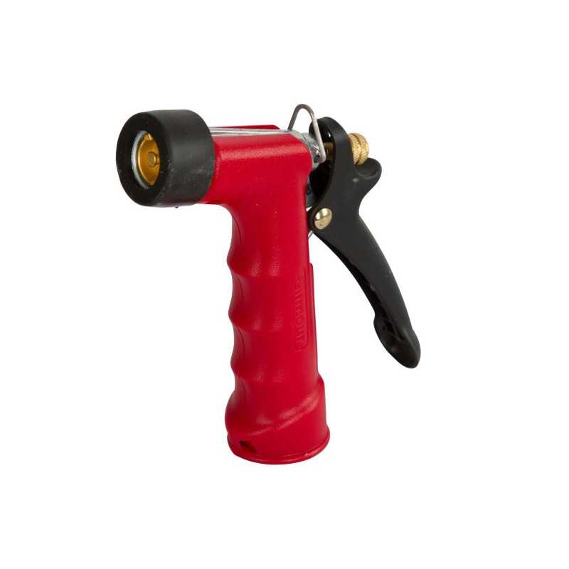 Grip nozzle with brass head insert