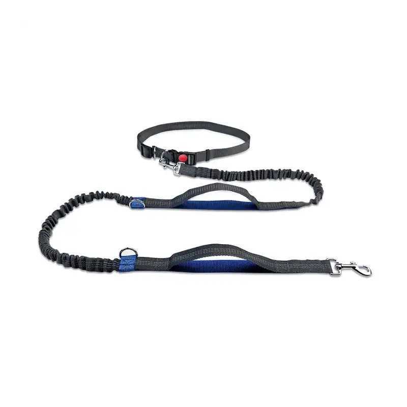 Magebelte med strikkbånd blå 2,5cm - 160 cm