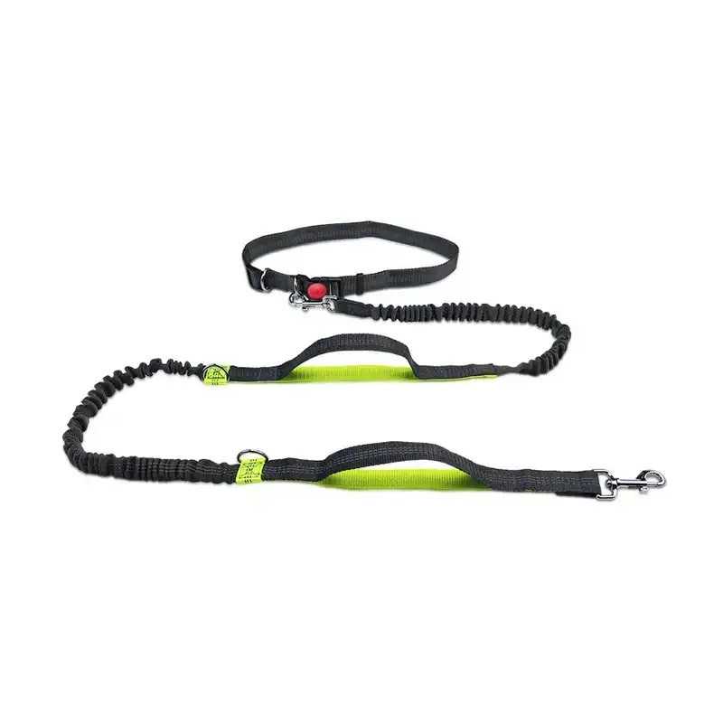 Magebelte med strikkbånd neon gul 2,5cm - 160 cm
