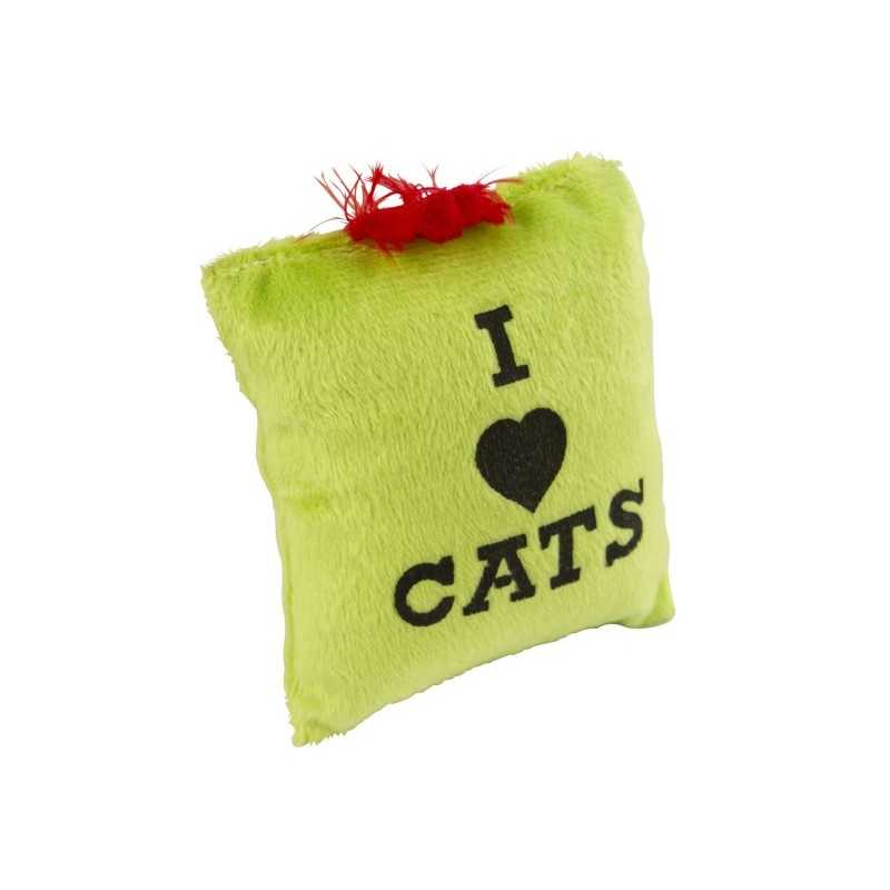 Little sack with catnip green 8x10cm