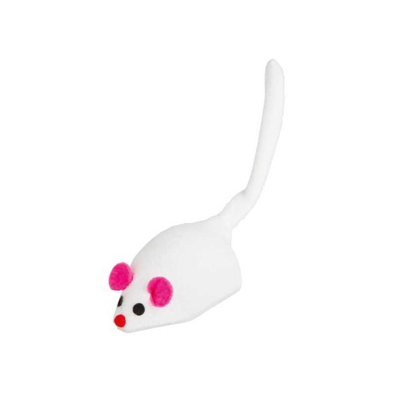 Race Mouse with wind-up function white, 7x3,5cm
