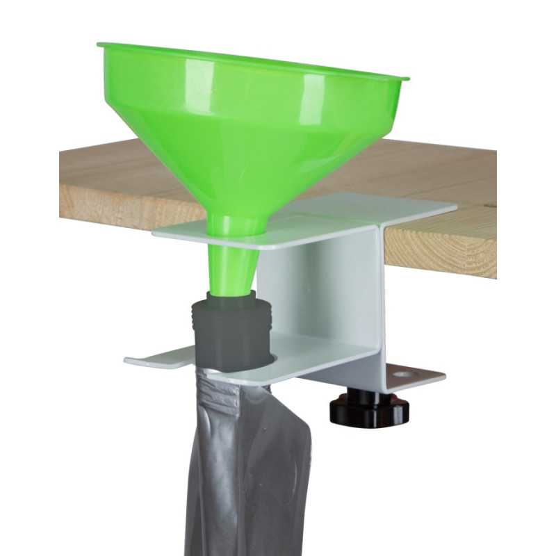 Trakt med bord/benke holder for Colostro poser