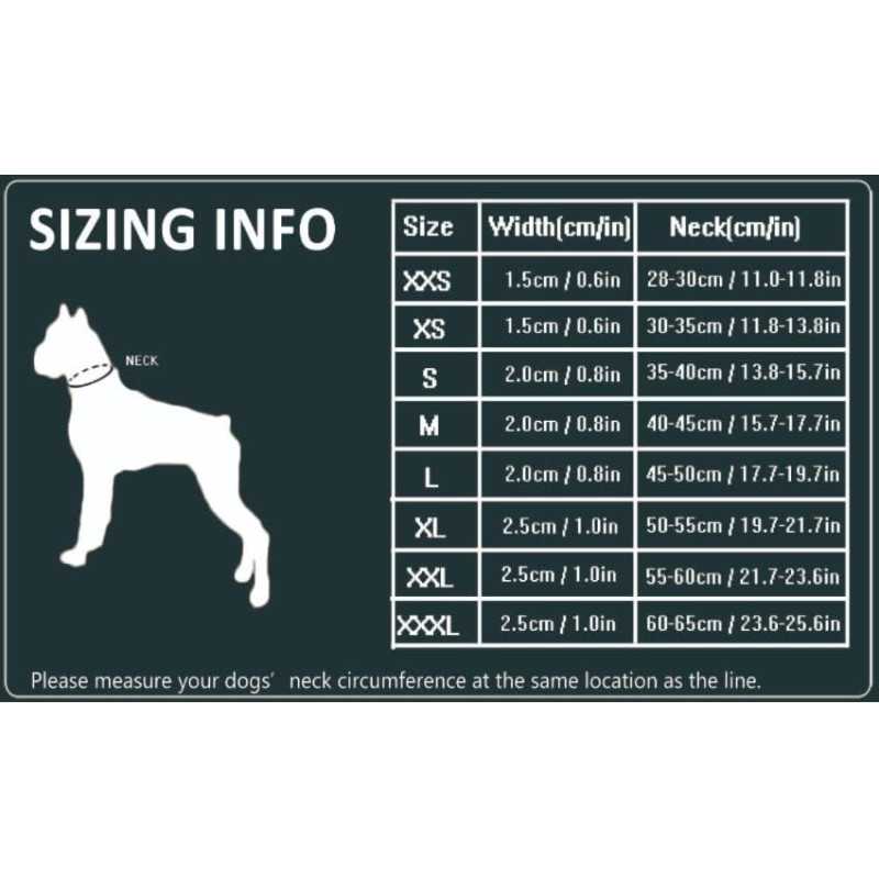 Winheypet Halsbånd "YC1854" Army Green XXXLarge 60-65cm