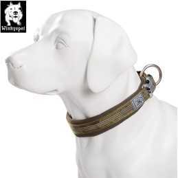 Winheypet Halsbånd "YC1854" Army Green XXXLarge 60-65cm