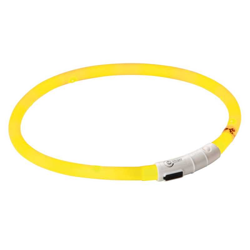 Maxi Safe LED halsbånd gult 55 cm