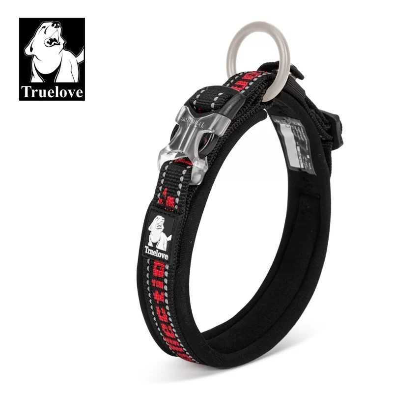 Truelove halsbånd neopren m 40-45cm Sort/Rød