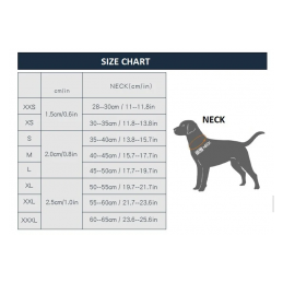 Truelove halsbånd neopren XXXL 60-65cm Burgunder