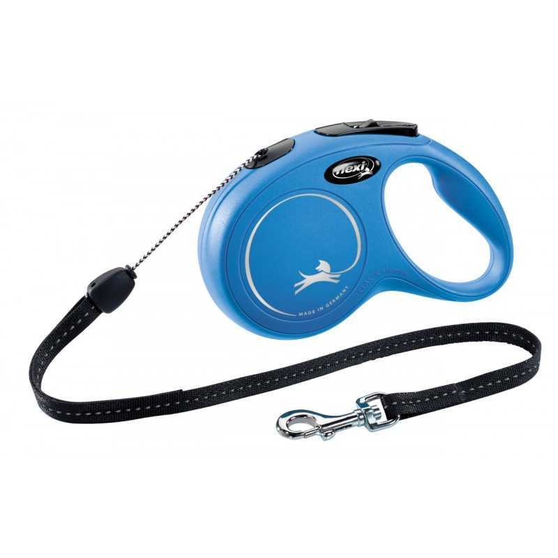 Flexi leash Classic S 8 m cord max. 12 kg blue