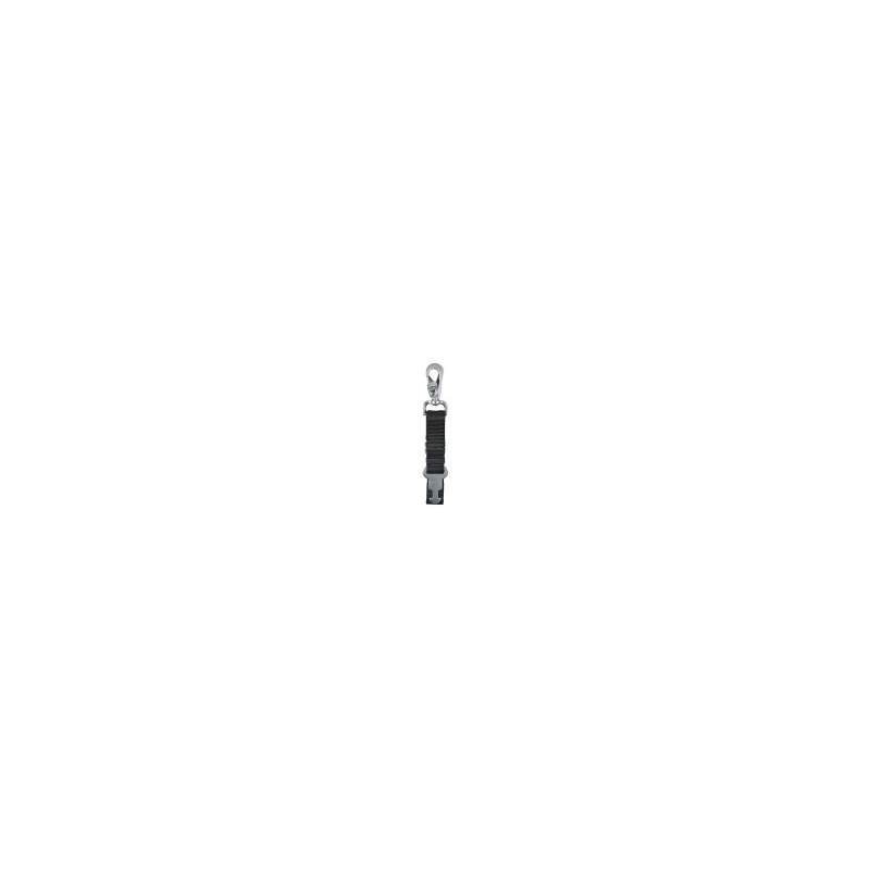 connect.piece for safety belt black, 25 mm