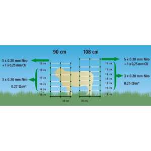Netting til geit 108 cm 50M