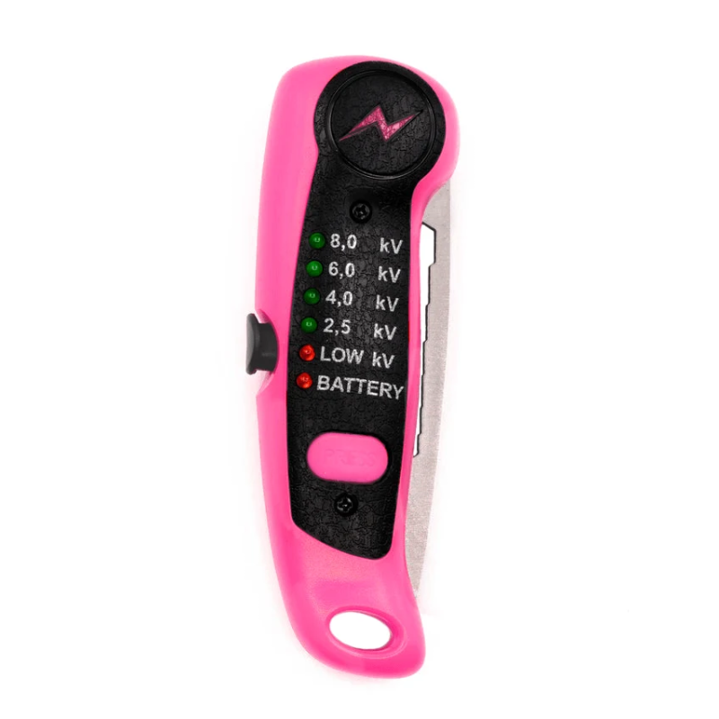 Gjerdetester med kniv Rosa limited edition