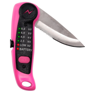 Gjerdetester med kniv Rosa limited edition