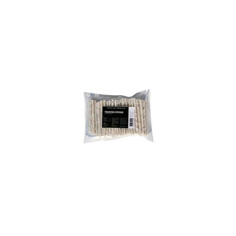 Twisted stick white 8 mm. 100 st
