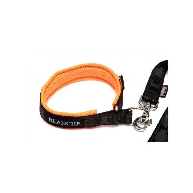 Halvstrup halsbånd Manmat orange 42cm (uten navn)