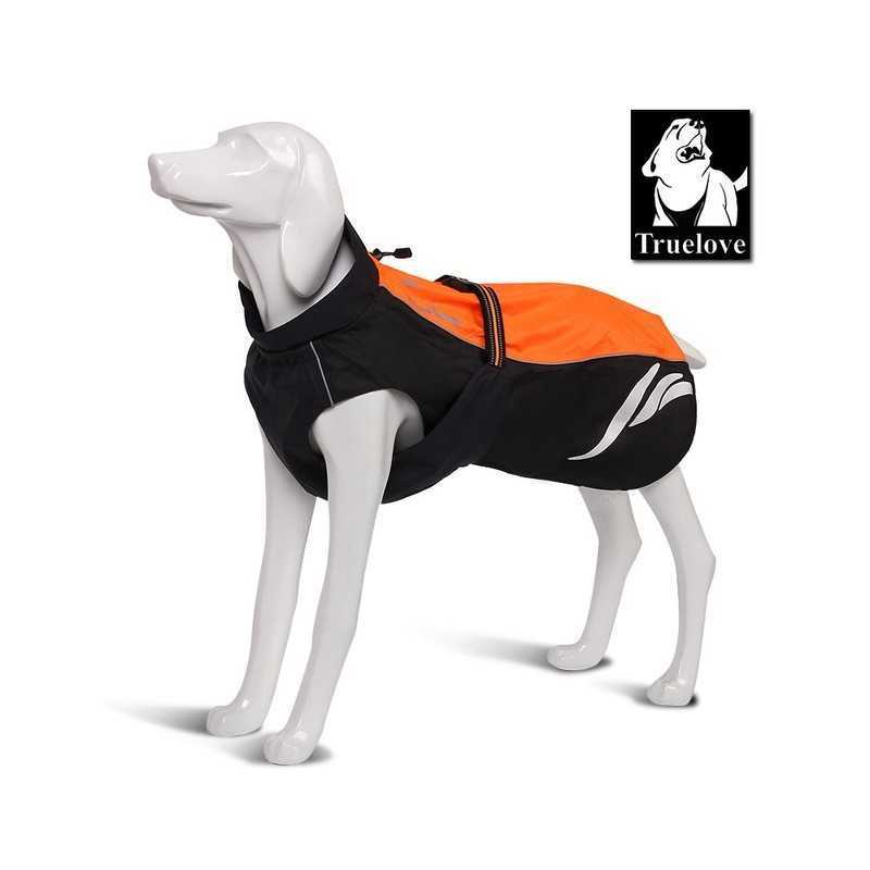 Truelove regndekken 65cm orange/sort