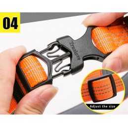 Truelove halsbånd Orange L Neopren
