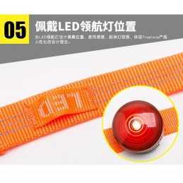 Leiebånd 140*2cm Neopren orange